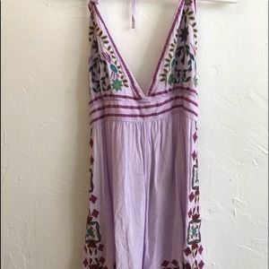 PURPLE MORA ROMPER SIZE LARGE, runs small